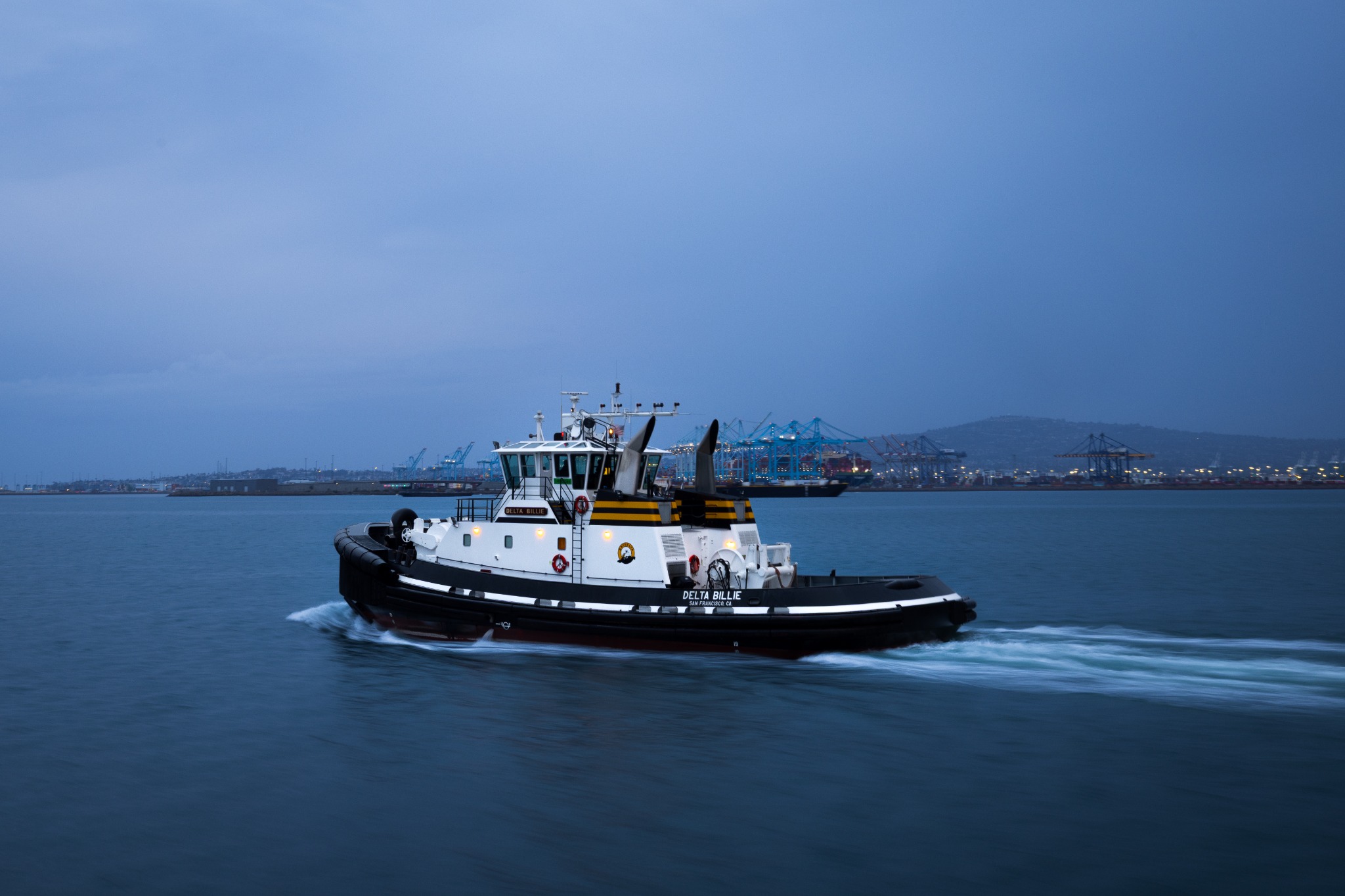 Tugboat in harbor