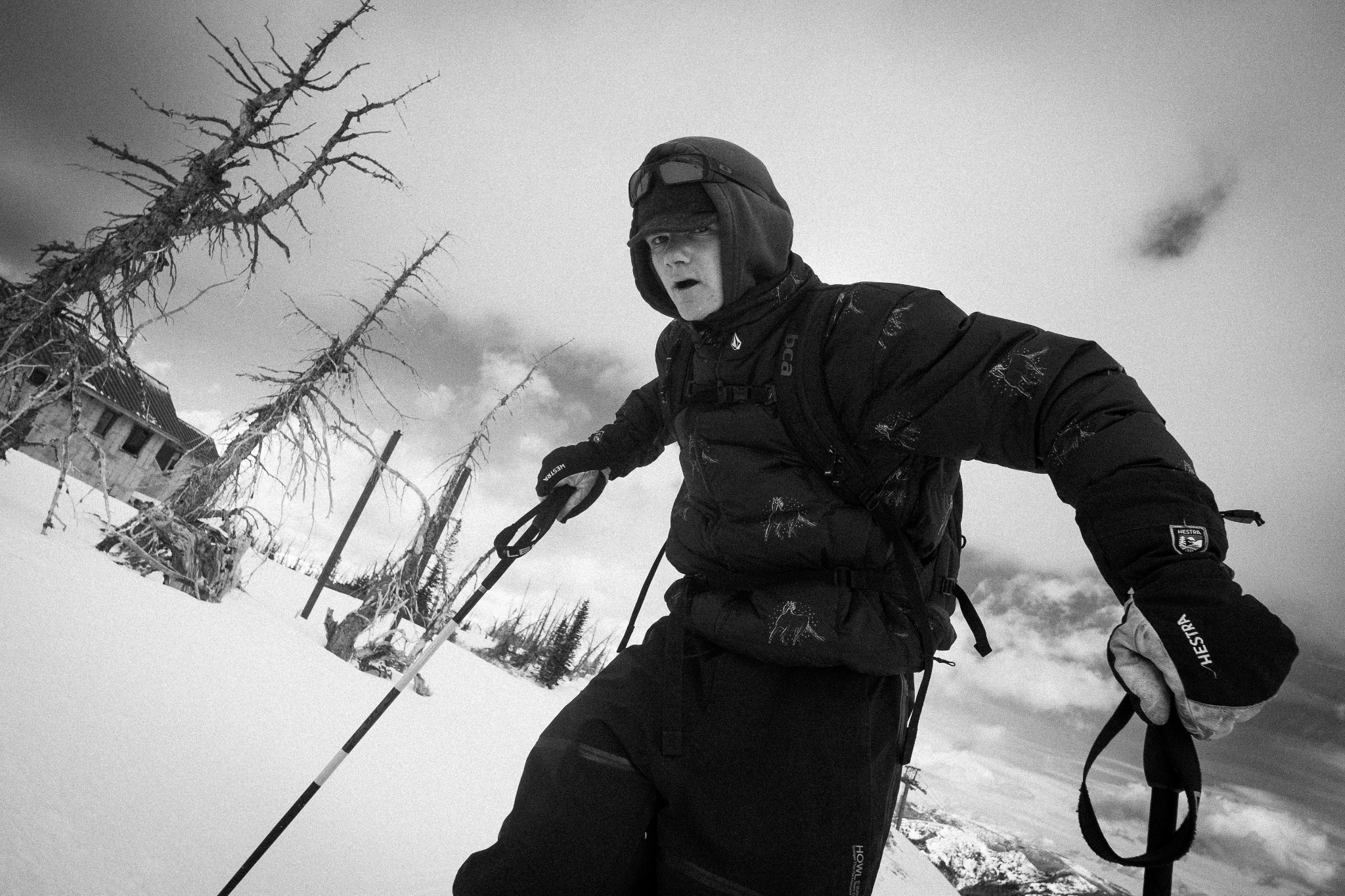 Skier in snow